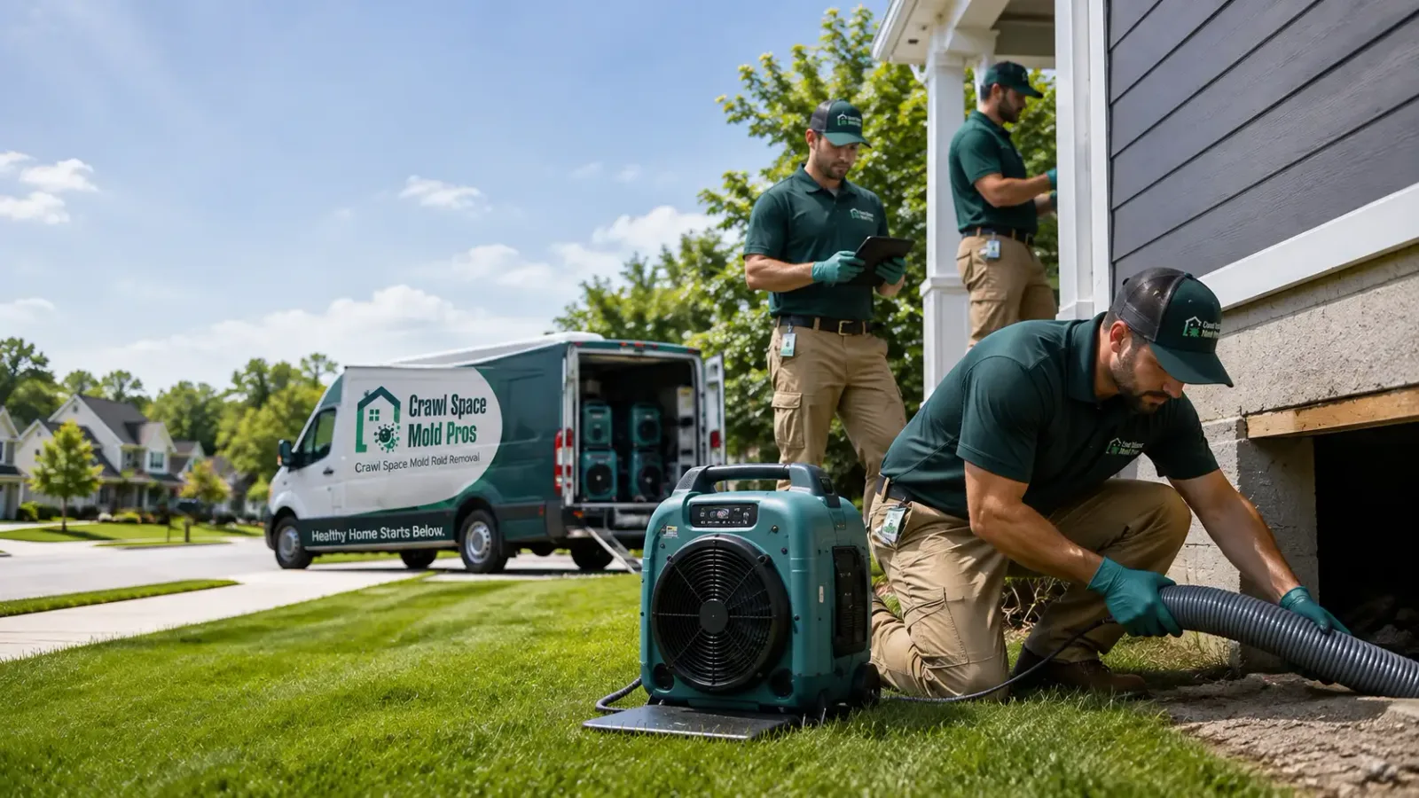 Crawl Space Mold Removal in Norwell, MA